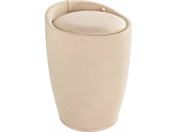 Vaskekurv Wenko Pufa CANDY BEIGE - vaskekurv 2-i-1, WENKO
