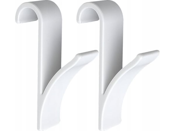 WENKO 4468160100, Innendørs, Håndklekrok, Hvit, Plast, 25 mm, 70 mm