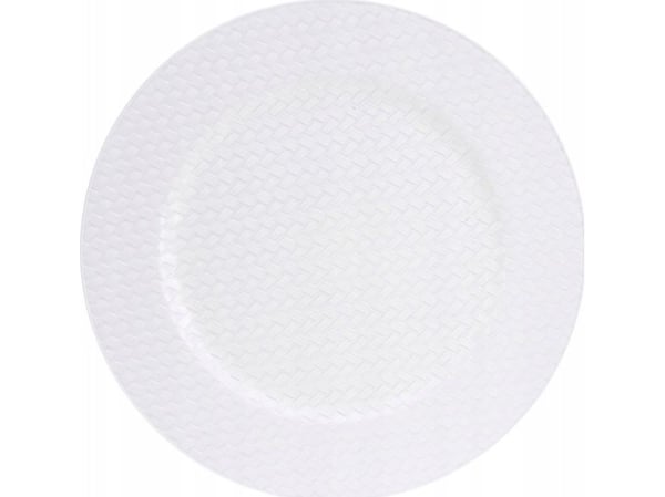 Cosy & Trendy julefat i hvit fletting, Ø 33 cm