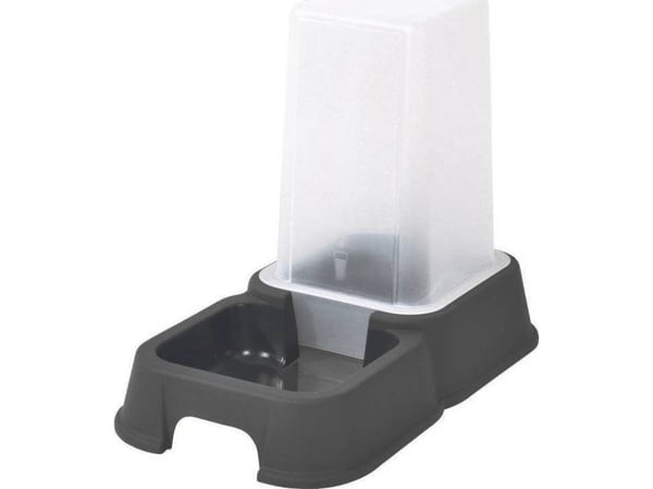 Homea fôr-/vann-dispenser for tørrfôr og våtfôr 1,5 l grå