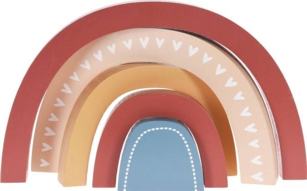 Home Styling Collection tre-regnbue veggdekor til barnerom 26,5 x 2,5 x 15,2 cm