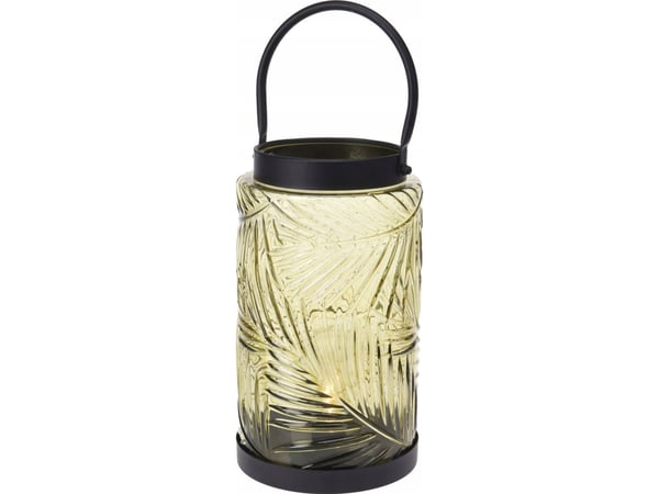 Home Styling Collection LED lanterne, farget glass, 26 cm