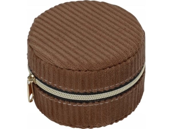 Home Styling Collection liten smyckeskrin i textil, Ø 8 cm