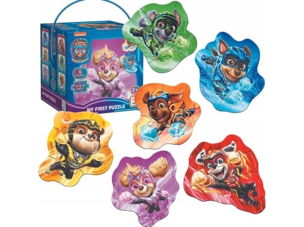 Palapeli 4-8 palaa Paw Patrol 6-in-1, tassupartio 1:1