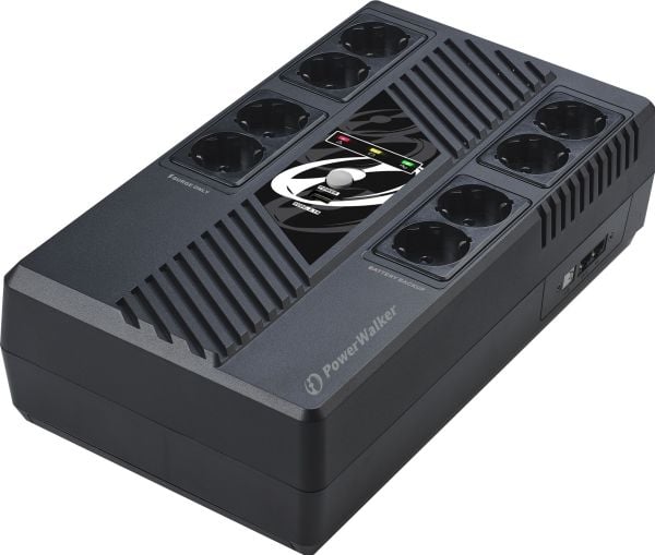 PowerWalker VI 800 MS, Linje-Interactive, 0,8 kVA, 480 W, Sinus, 170 V, 280 V