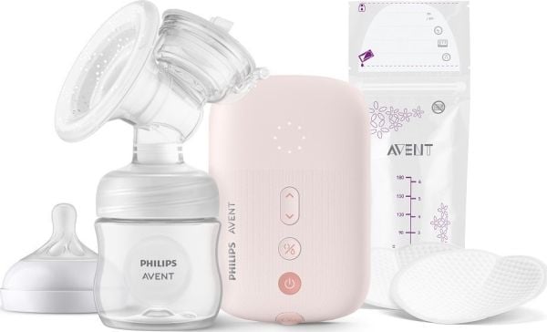 Philips AVENT SCF395/31 Dobbel elektrisk brystpumpe, Elektronisk, Rosa