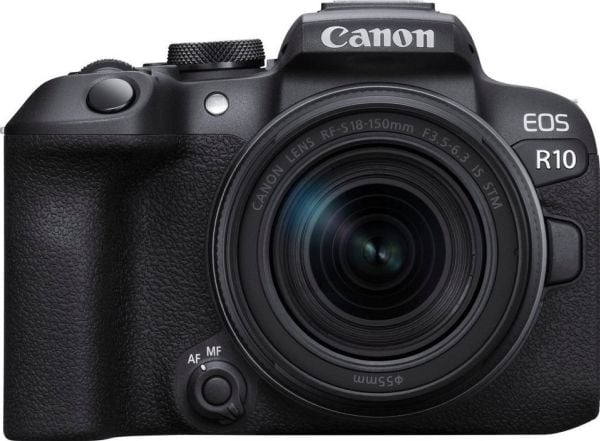 Canon EOS R10 - Digitalkamera - speilløst - 24.2 MP - APS-C - 4K / 60 fps - 8.3optisk x-zoom RF-S 18-150 mm F3.5-6.3 IS STM linse - Wi-Fi, Bluetooth