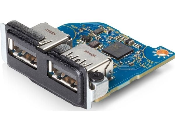 HP Flex IO V2 Card - 2 x USB 3.1 Gen1-port - for EliteDesk 800 G6, 805 G6; ProDesk 400 G6 (mini desktop), 400 G7, 405 G6, 600 G6; Workstation Z1 G6...