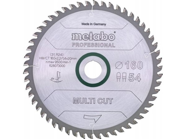 Metabo 628073000 Rundsavblad 160 mm 1 stk 1 stk