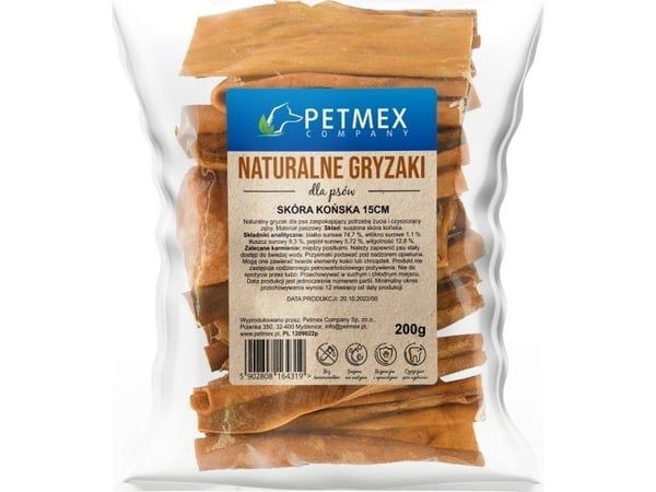 PETMEX hesteskinn-godbiter til hund 200 g