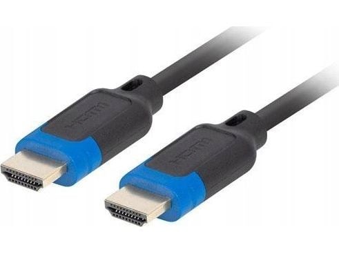 Lanberg - Ultra High Speed - HDMI-kabel med Ethernet - HDMI hann til HDMI hann - 5 m - dobbeltisolert - svart - toretnings, 4 K 144 Hz (3840 x 2160...