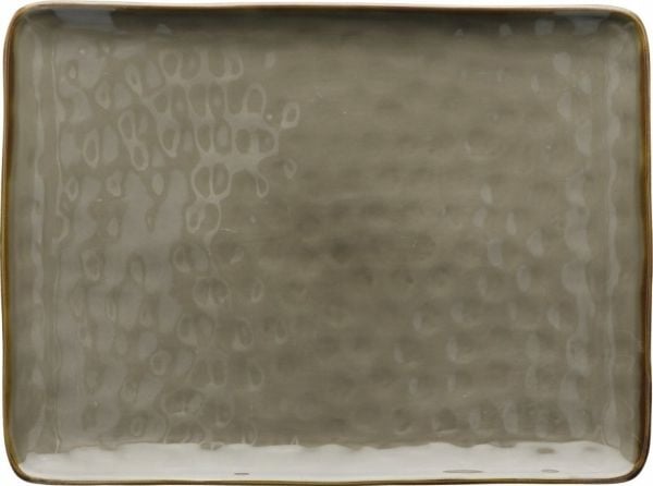 Rose&Tulipani ROŽES IR TULIPES konsertas taupe, rektangulær grå skål 36 x 26,5 cm