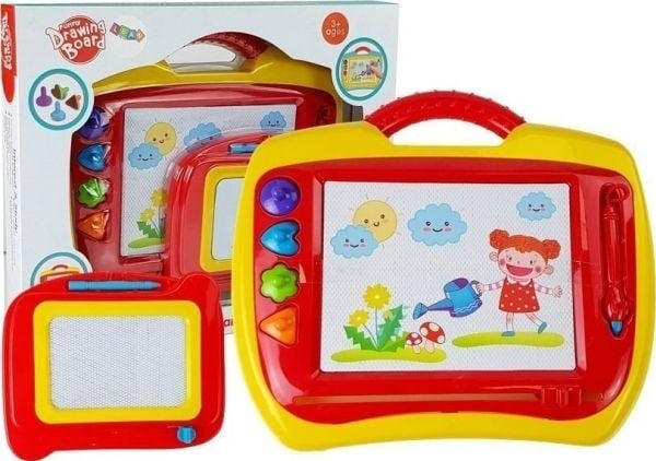 LeanToys Znikopis-sett 2 stk rød/gul LEAN Toys