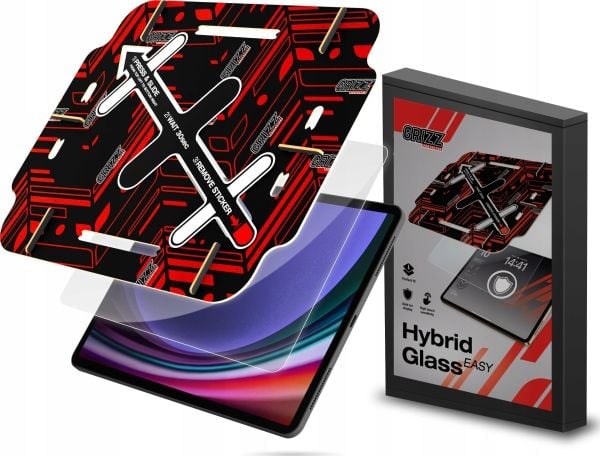 GrizzGlass GrizzGlass HybridGlass Enkelt hybridglass for Samsung Galaxy Tab S9 Plus