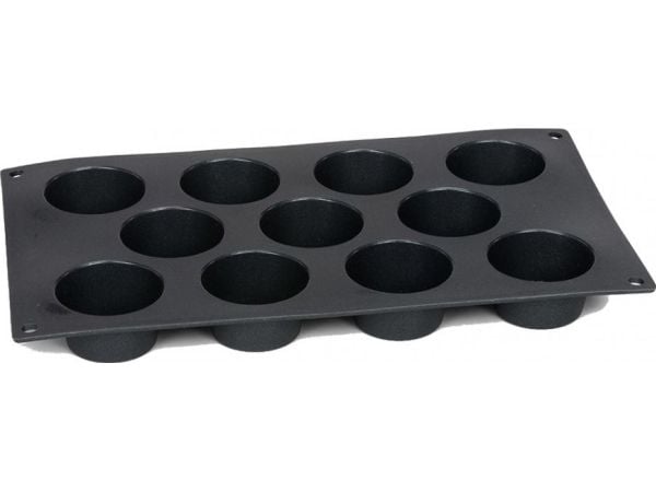 Patisse mini kakeform 29 x 17 cm, svart silikon, 11 rom