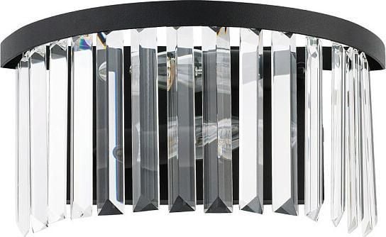 Nowodvorski vegglampe Cristal 7633 glamour svart/transparent