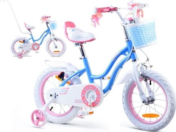 Royalbaby RoyalBaby STAR GIRL jentesykkel 14 tommer blå RB14G-1