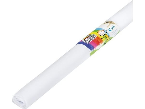 Fiorello krøllet papir/bibula 50x200 cm hvit
