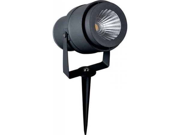 V-tac 12W utendørs vegglampe, dimbar, svart, grønn lysfarge