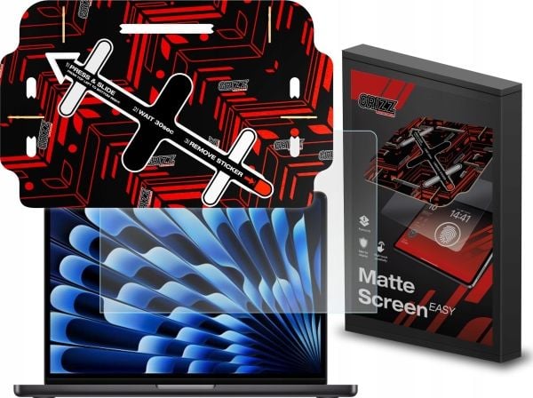 GrizzGlass matt skjermfolie MatteScreen Easy for Apple MacBook Air 13" 2022
