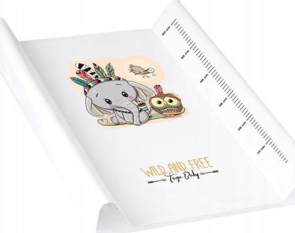 Tega Baby Stellebord for barn 50x70 hvit Tega elefant