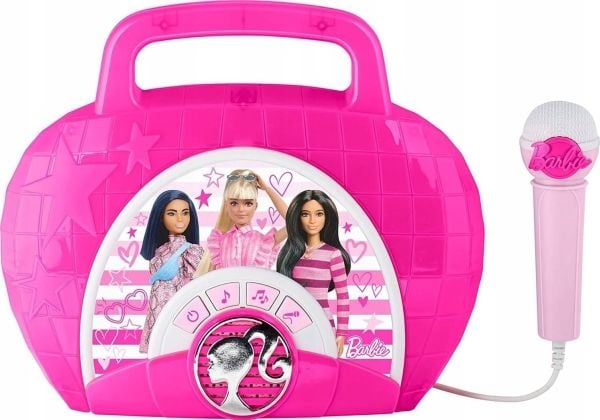 Ekids boombox med mikrofon karaoke 2-i-1 för barn Barbie / Be-115.11mv22