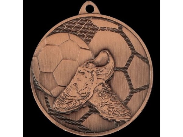 Victoria Sport-medalje bronse/blå – fotball – stålmedalje