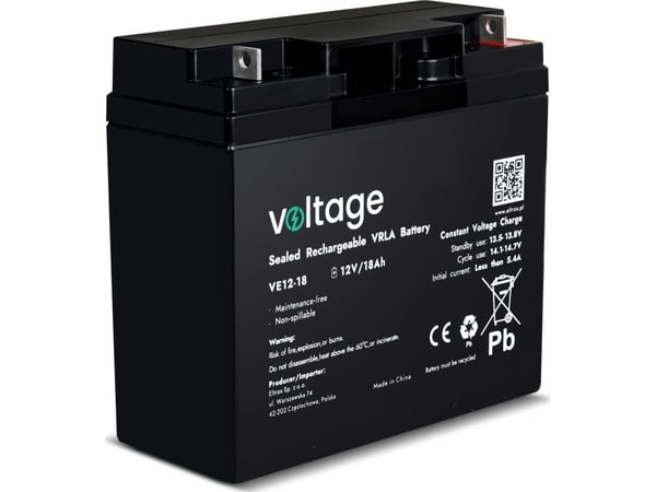 SPENNING Batteri AGM spenning 12V 18Ah VE12-18
