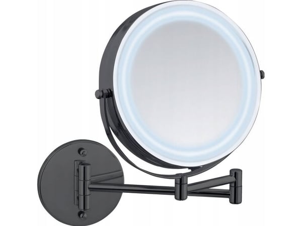Kosmetikk-speil Wenko med LED til vegg LUMI, montering uten boring Kosmetikk-speil Wenko med LED til vegg LUMI, montering uten boring
