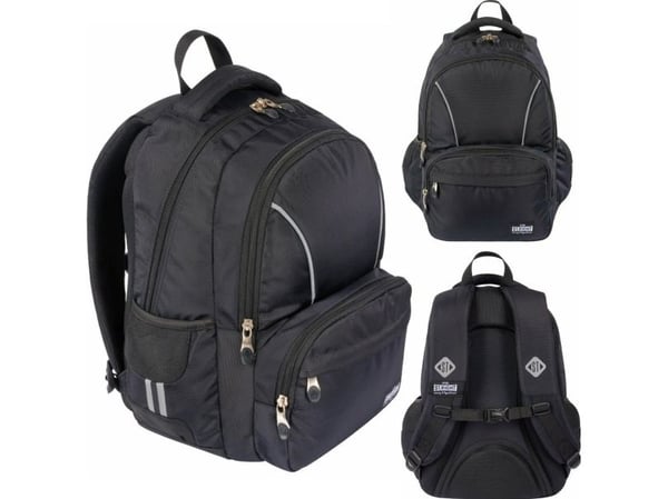 ST.RIGHT 2-roms skoleryggsekk ST.RIGHT BP-76 Black Vintage