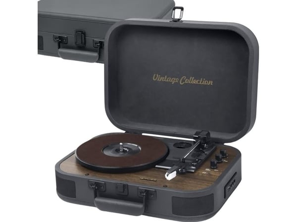 Muse MT-207 DGB, Automatisk, Sort, Grå, Tre, 33,45,78 RPM, Rotasjon, 10 W, AC