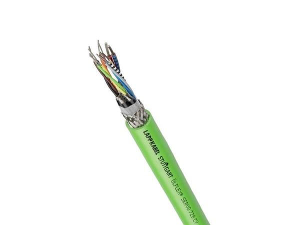 Lapp ÖLFLEX SERVO 728 CY, Kabel för medelhög spänning, Grön, Polyvinylklorid (PVC), Koppar, 2 mm ², 71 kg/km