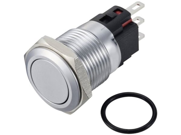 TRU COMPONENTS TC-12647492 Painekytkin 250 V/AC 3 A 1 x Pois/(päällä) IP65 Napsahdus Ruostumaton teräs 1 kpl
