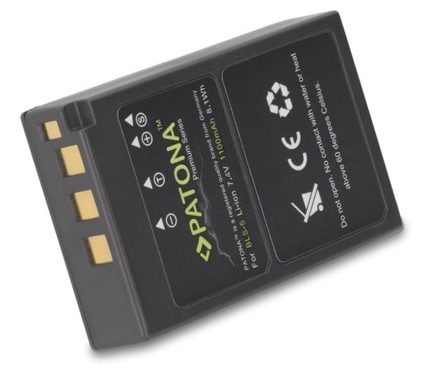 PATONA 1192, Lithium-Ion (Li-Ion), 1100 mAh, Kamera, BLS5, 7,4 V, 8,1 Wh