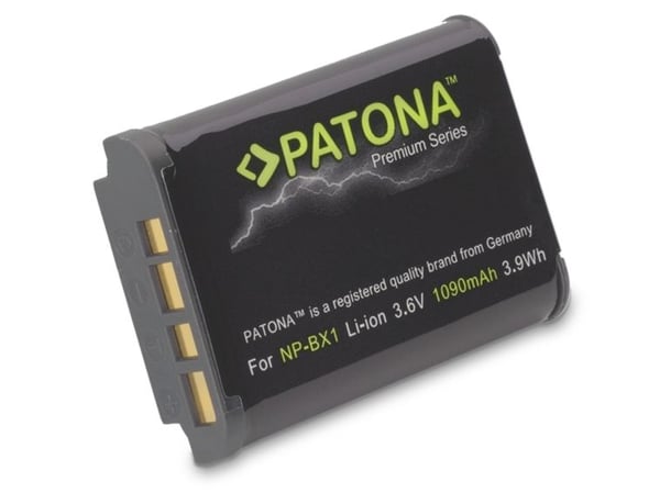 PATONA 1170, Lithium-Ion (Li-Ion), 1090 mAh, Kamera, HDR-AS10, 3,6 V, 3,9 Wh