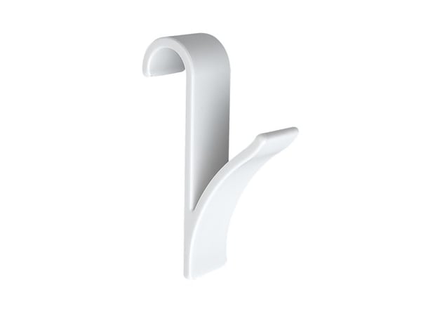 WENKO 4468160100, Innendørs, Håndklekrok, Hvit, Plast, 25 mm, 70 mm