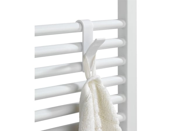 WENKO 4468160100, Innendørs, Håndklekrok, Hvit, Plast, 25 mm, 70 mm