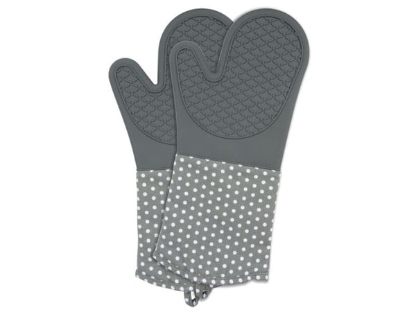 WENKO 2102172100, Vottersett, grå, bomull, silikon, 30 °C, 185 mm, 375 mm