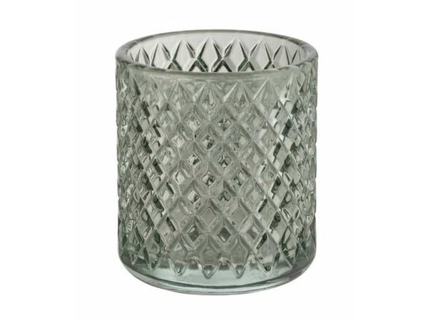 WENKO Atessa, Frittstående tannbørsteholder, Glass, Grønn, 75 mm, 75 mm, 100 mm