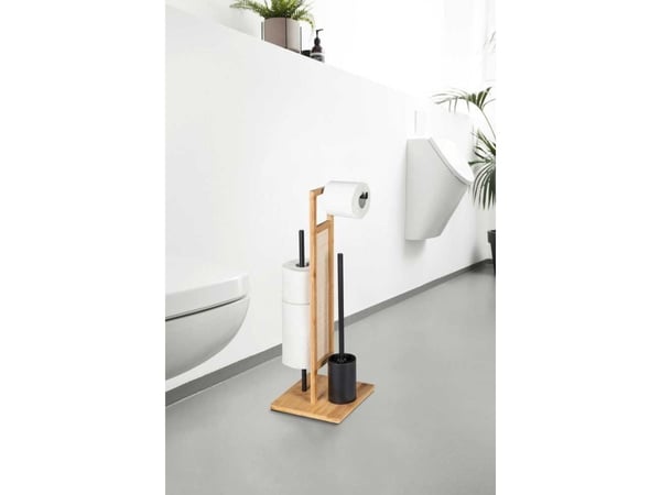 Wenko RIVALTA WC-paperin ja WC-harjan pidike, 3in1, bambu, WENKO, WENKO