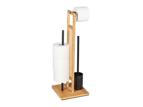 Wenko RIVALTA WC-paperin ja WC-harjan pidike, 3in1, bambu, WENKO, WENKO