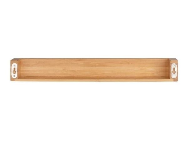 WENKO 24743100, Flytende hylle, Veggmontert, Bamboo, Bamboo, Universell, 1 hyller