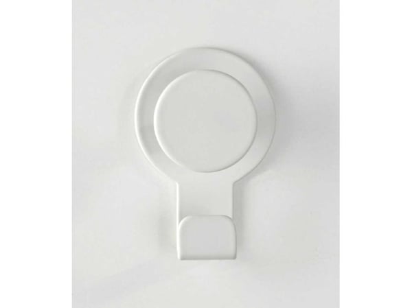 WENKO 24447100, Innendørs, Universalkrok, Hvit, Rustfritt stål, Limstrimmel, 50 mm