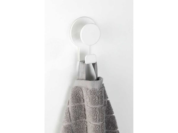 WENKO 24447100, Innendørs, Universalkrok, Hvit, Rustfritt stål, Limstrimmel, 50 mm