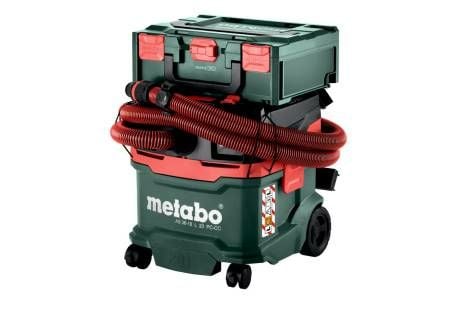 Metabo AS 36-18 L 20 PC CC Akkusauger Krt., Tørr & våt, Sort, Grønn, Rød, Fleece, L, Knapper, 20 l