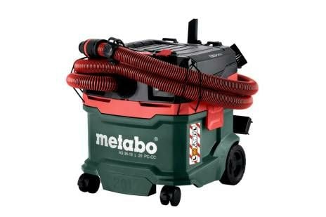 Metabo AS 36-18 L 20 PC CC Akkusauger Krt., Tørr & våt, Sort, Grønn, Rød, Fleece, L, Knapper, 20 l