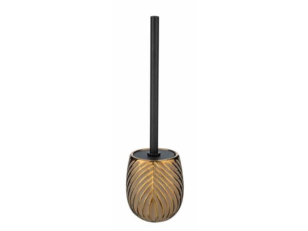 WENKO WC-Garnitur Idro, Toalettbørste, Gull, Keramisk, Plast, Moderne, 100 mm