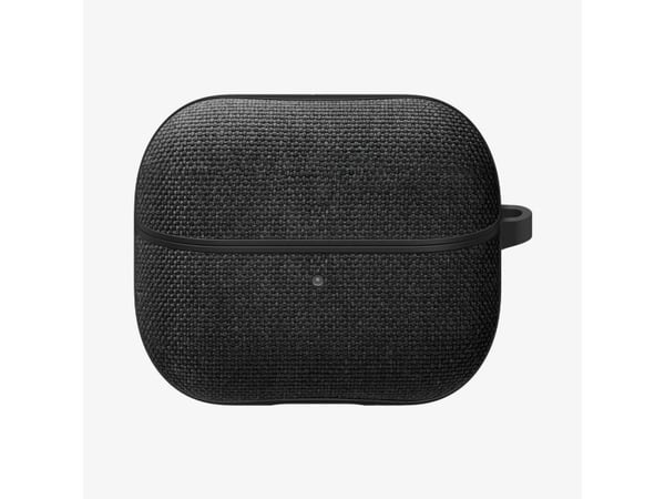 Spigen Urban Fit - Eske for ladeboks for tådløse ørepropper - polykarbonat, premium knitted fabric - svart - for Samsung Galaxy Buds3, Buds3 Pro