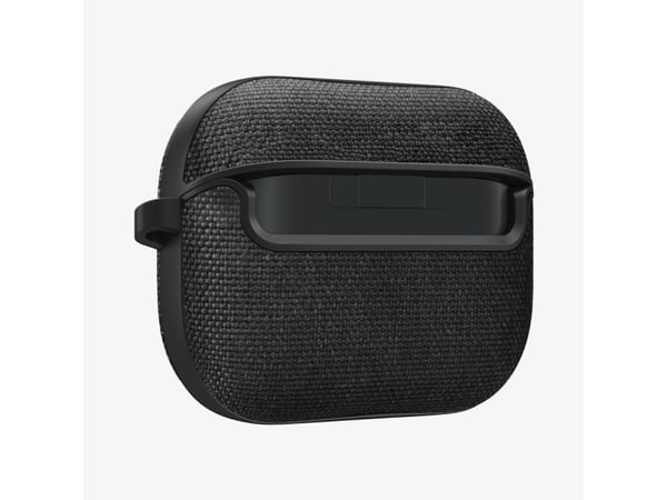 Spigen Urban Fit - Eske for ladeboks for tådløse ørepropper - polykarbonat, premium knitted fabric - svart - for Samsung Galaxy Buds3, Buds3 Pro