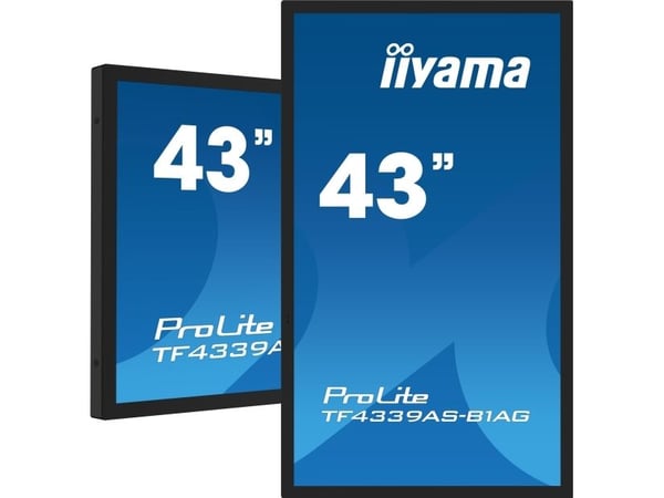 iiyama ProLite TF4339AS-B1AG - 43" diagonaaliluokan (42,5" katseltavaksi) LED-taustavalaistu LCD-paneelinäyttö - digitaalinen opaste - sisäänrakenn...